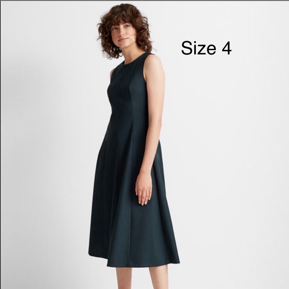 NWT Club Monaco Paneled Midi Dress Cypress Green Size 4